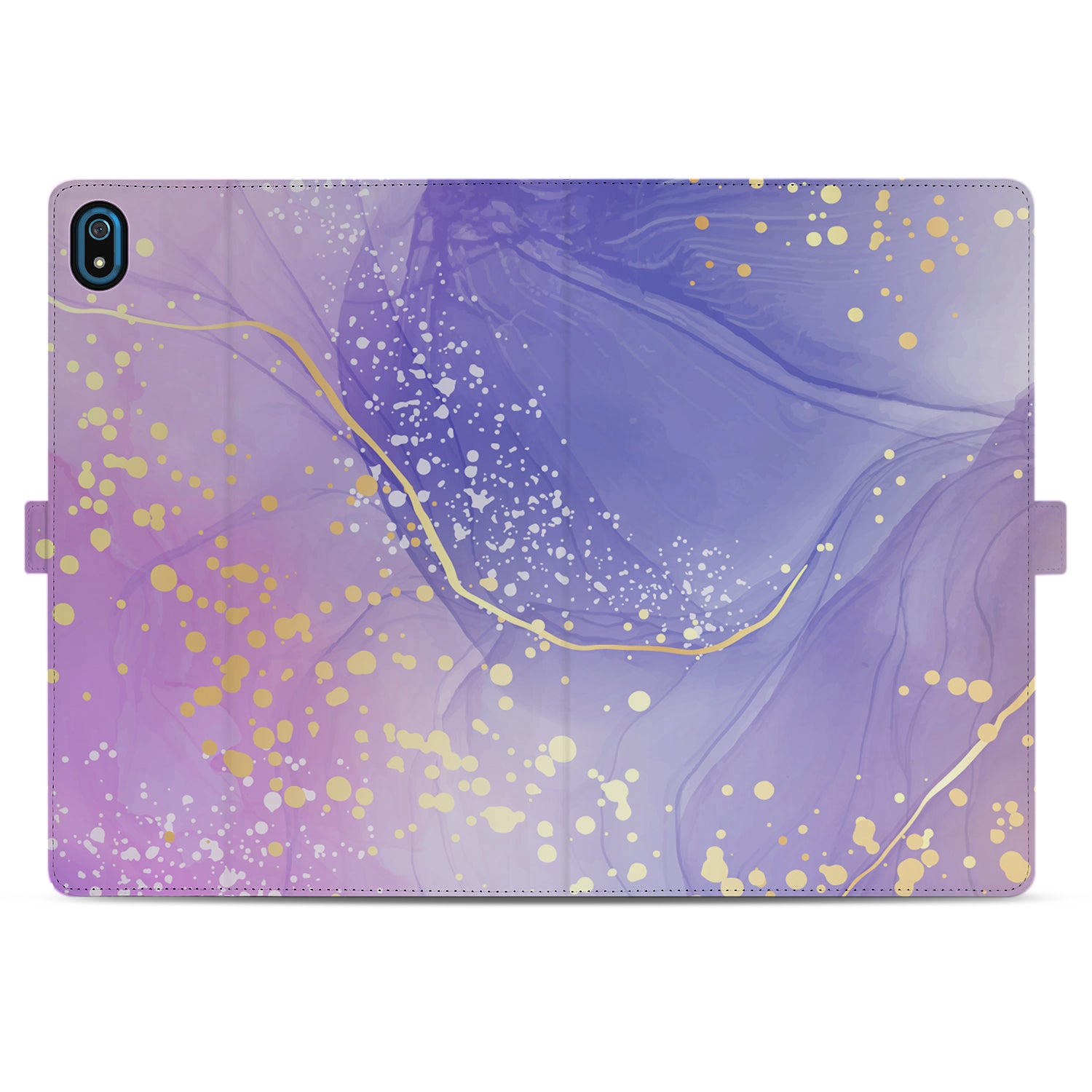 Uniek Nokia T20 Tablethoesje met Stand - Watercolor Paars Design | B2C Telecom