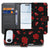 Apple iPhone Air Valentine Hoesje Voor Apple iPhone Air Book Case designnaam zwarte achtergrond met rozen hartjes
