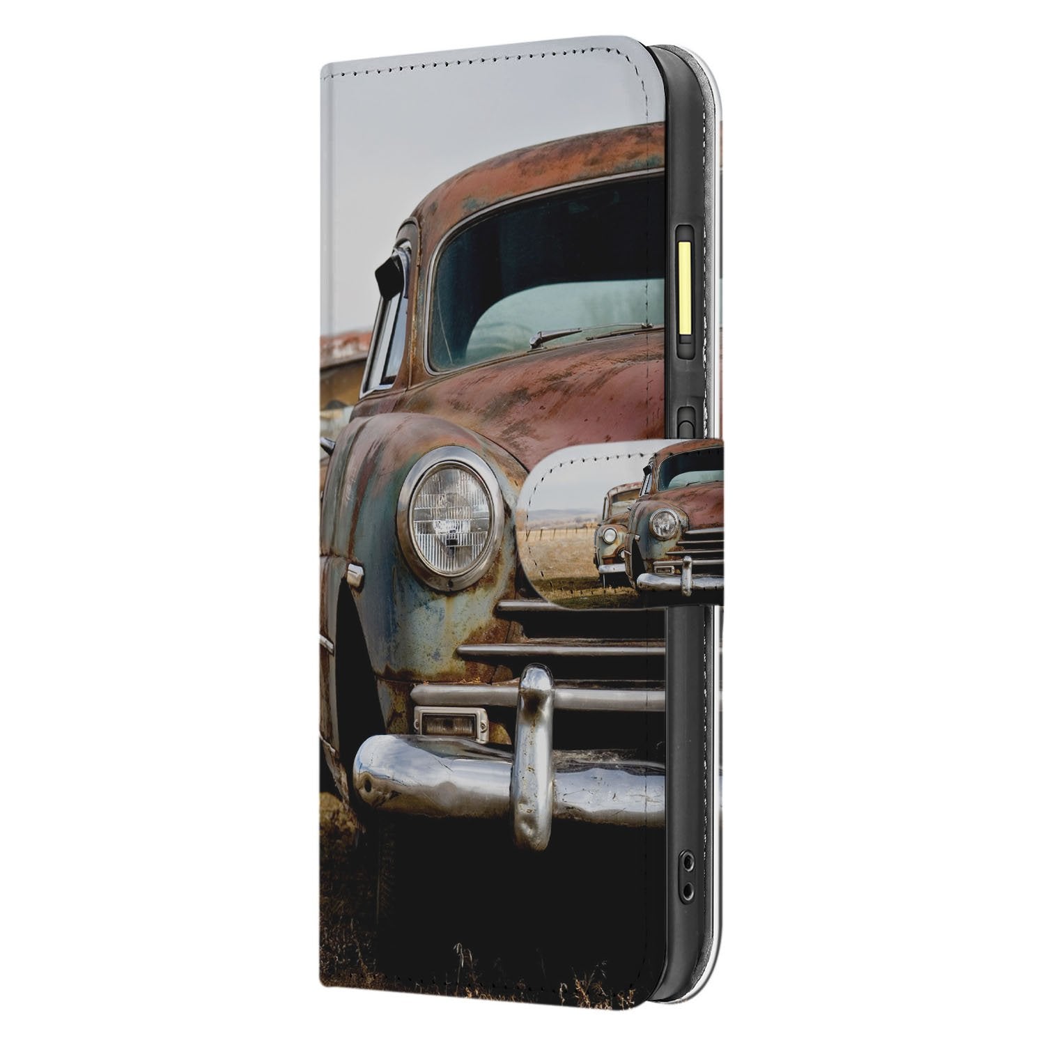 Vintage Auto Fairphone 6 Book Case retro auto design aanzicht