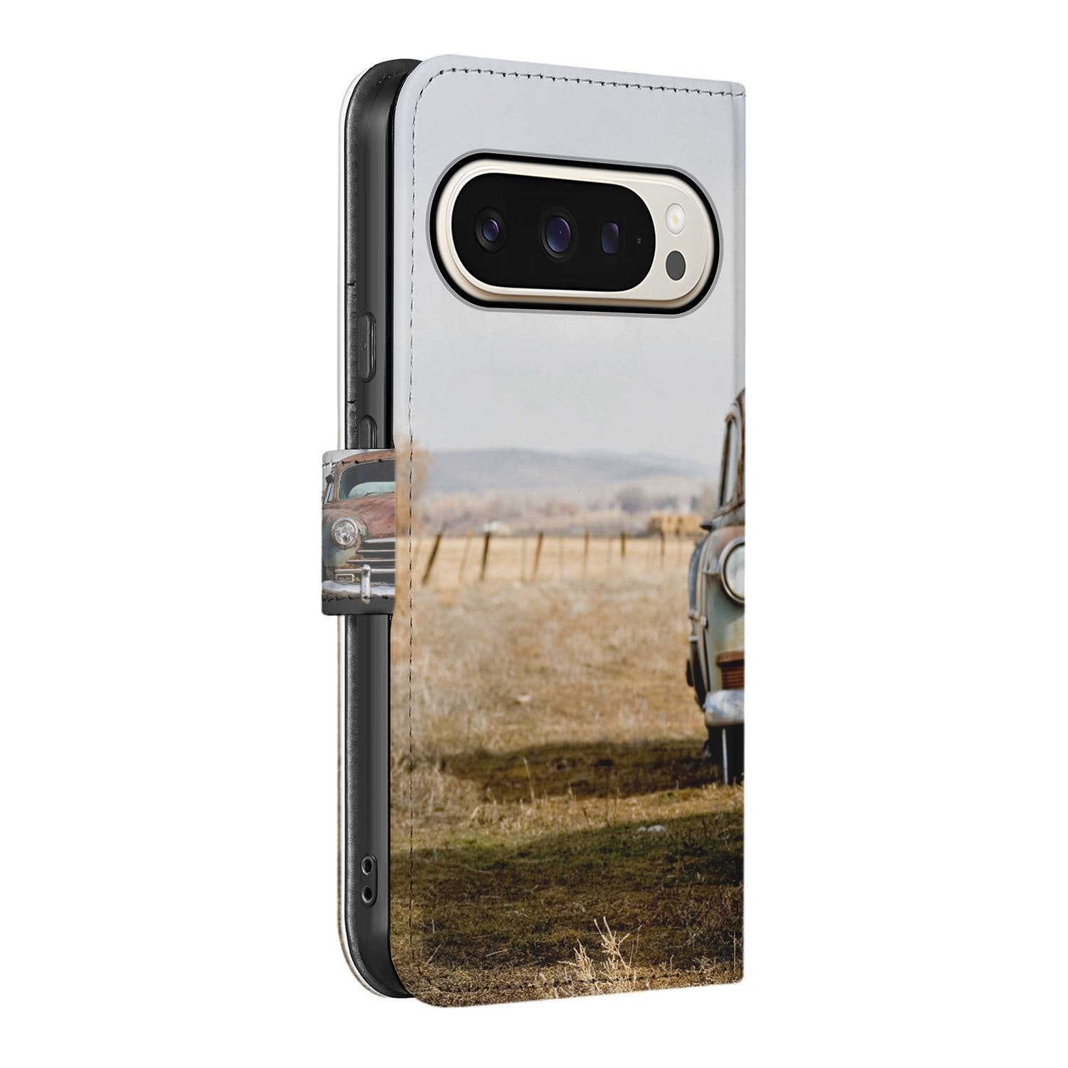 Vintage Auto Google Pixel 10 | 10 Pro | Book Case vintage auto design voorkant