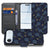 Apple iPhone Air Voetbal Design Hoesje voor Apple iPhone Air Book Case aanzicht