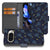 Voetbal Google Pixel 10 | 10 Pro | Book Case voetbaldesign diep blauw aanzicht