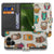 Vrolijke Uilen Pasjeshoesje Fairphone 6 Book Case designnaam aanzicht