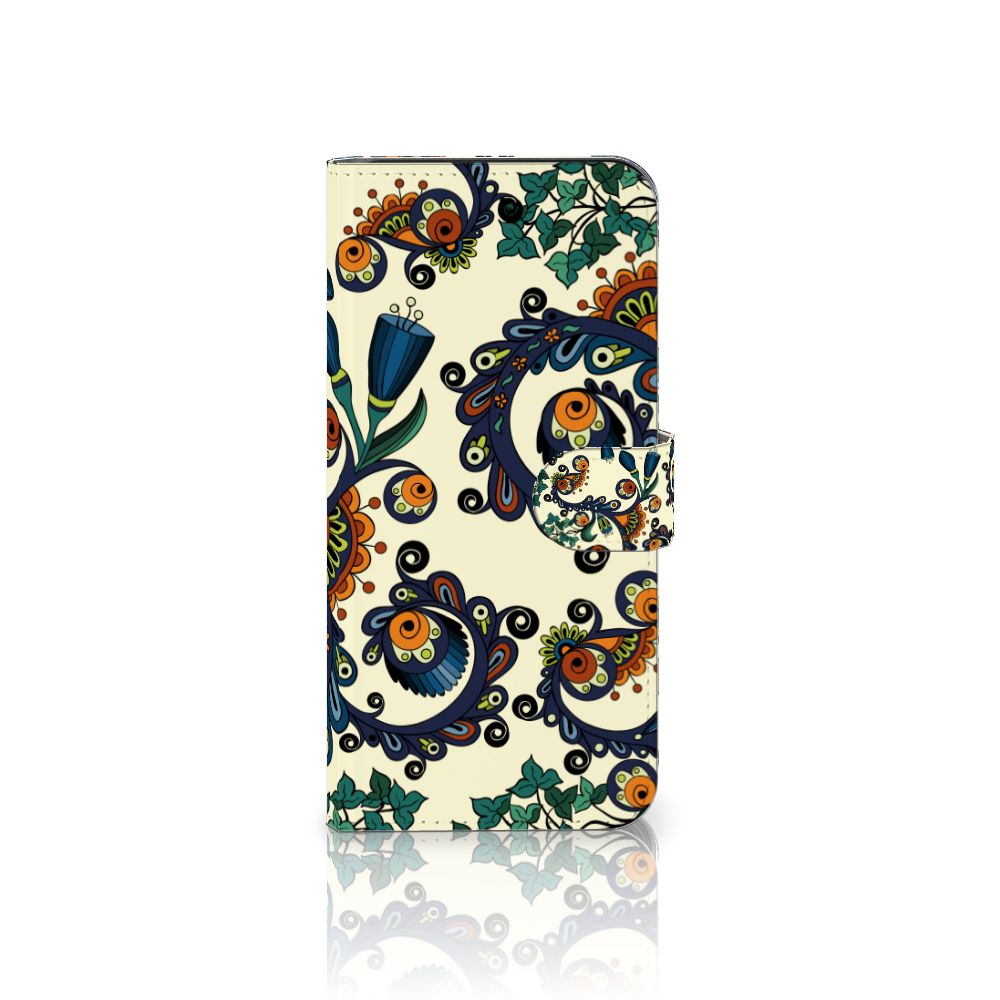 Google Pixel 8 Pro Wallet Case Barok Flower voorkant bloemen ogen