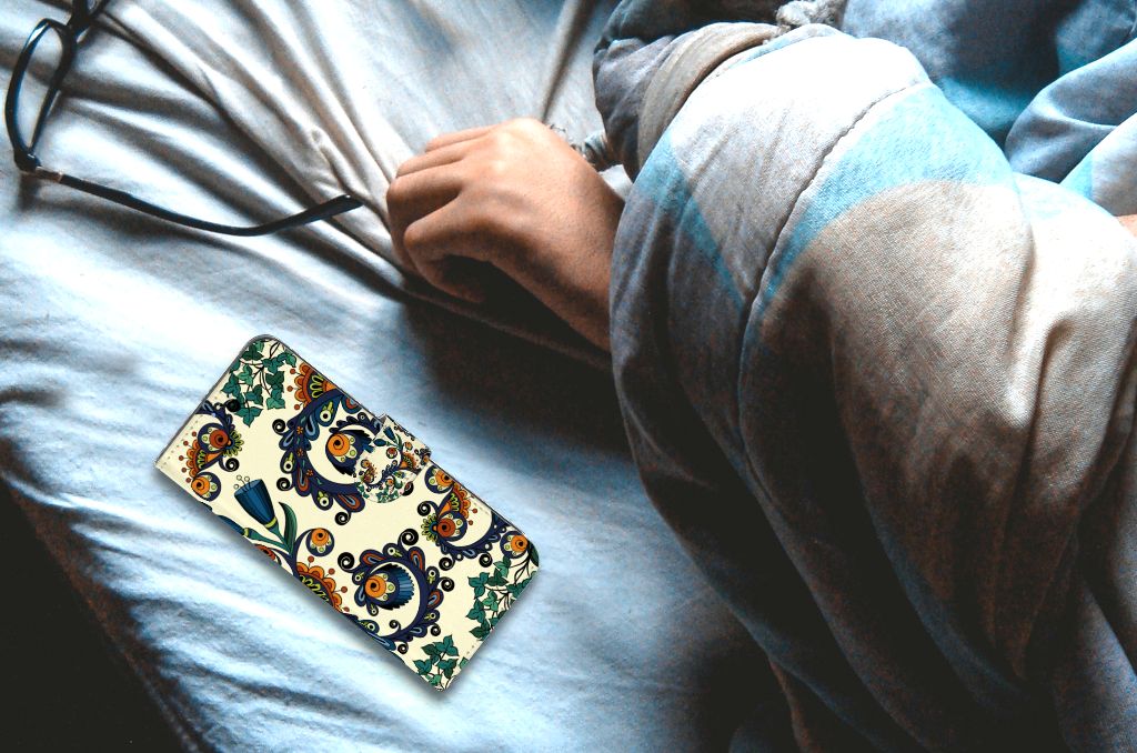 Wallet Case OPPO A16/A16s/A54s Barok Flower