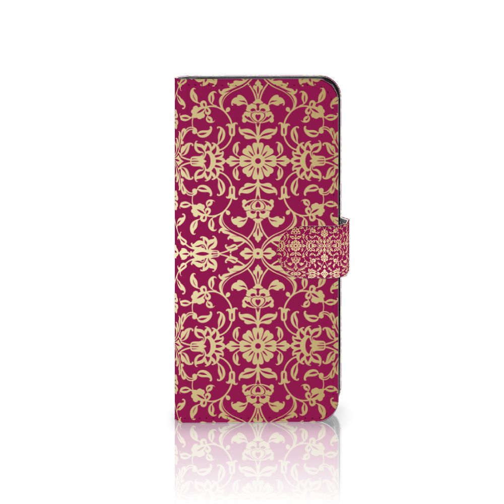 Wallet Case OPPO A98 5G Barok Pink design barok aanzicht
