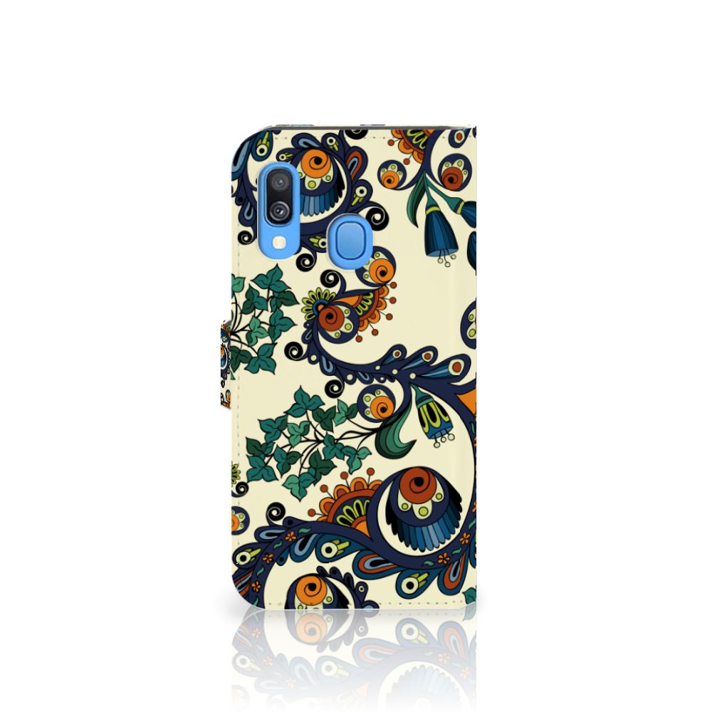 Wallet Case Samsung Galaxy A40 Barok Flower