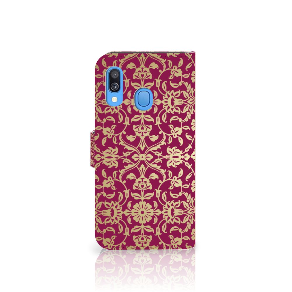 Wallet Case Samsung Galaxy A40 Barok Pink