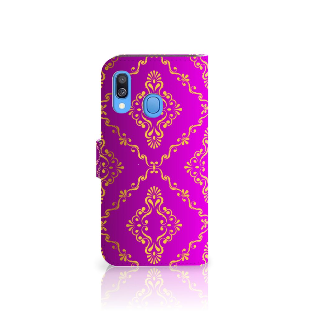 Wallet Case Samsung Galaxy A40 Barok Roze