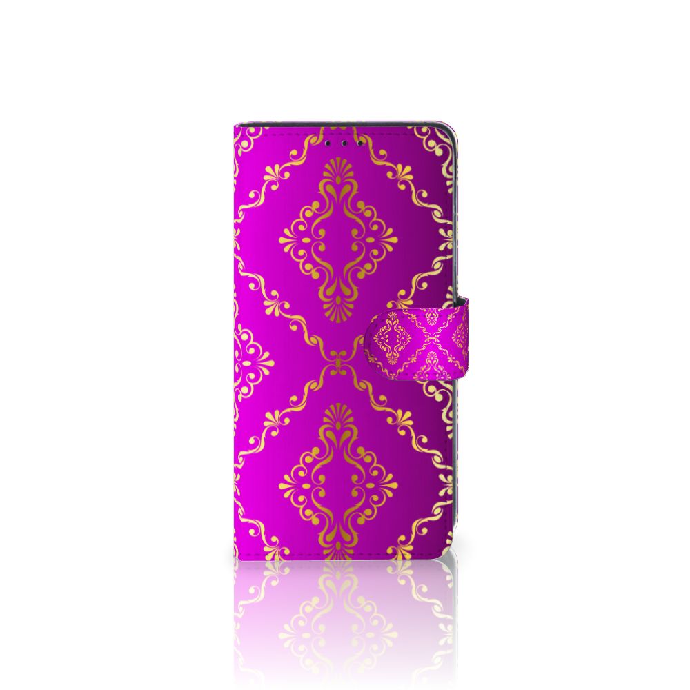 Wallet Case Xiaomi Mi Note 10 Lite Barok Roze roze barok design voorkant