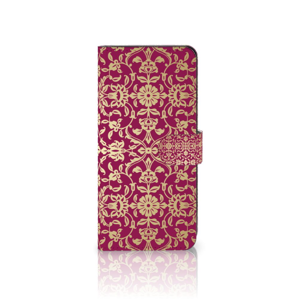 Xiaomi Redmi Note 12 5G Poco X5 Wallet Case Barok Pink design voorkant