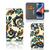 Wallet Case iPhone 15 Plus Barok Flower met kleurrijk barok patroon en meerdere compartimenten.