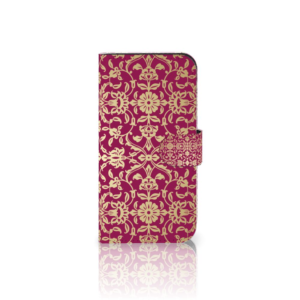 Apple iPhone 15 Pro Wallet Case Barok Pink voorkant