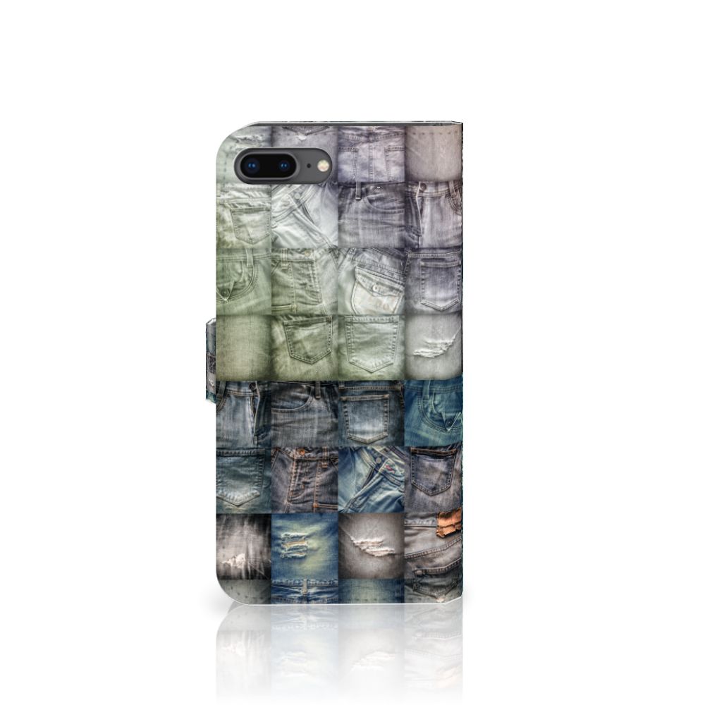 Wallet Case met Pasjes Apple iPhone 7 Plus | 8 Plus Spijkerbroeken by B2Ctelecom