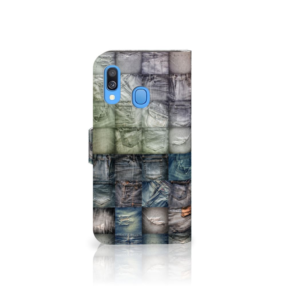 Wallet Case met Pasjes Samsung Galaxy A40 Spijkerbroeken