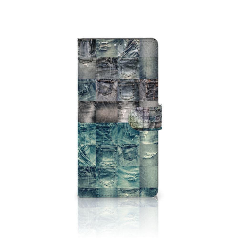 Samsung Galaxy S22 Ultra Wallet Case met Pasjes Spijkerbroeken front