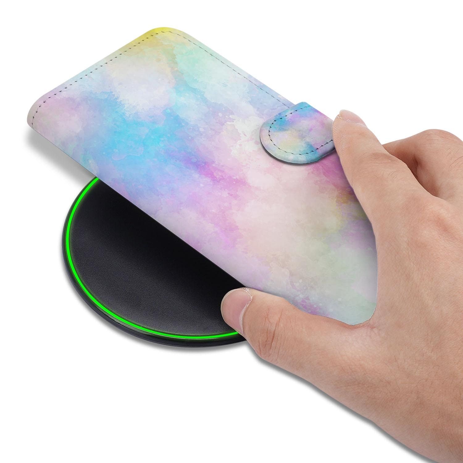 Hoesje met pasjeshouder voor Google Pixel 10a in Watercolor Light stijl