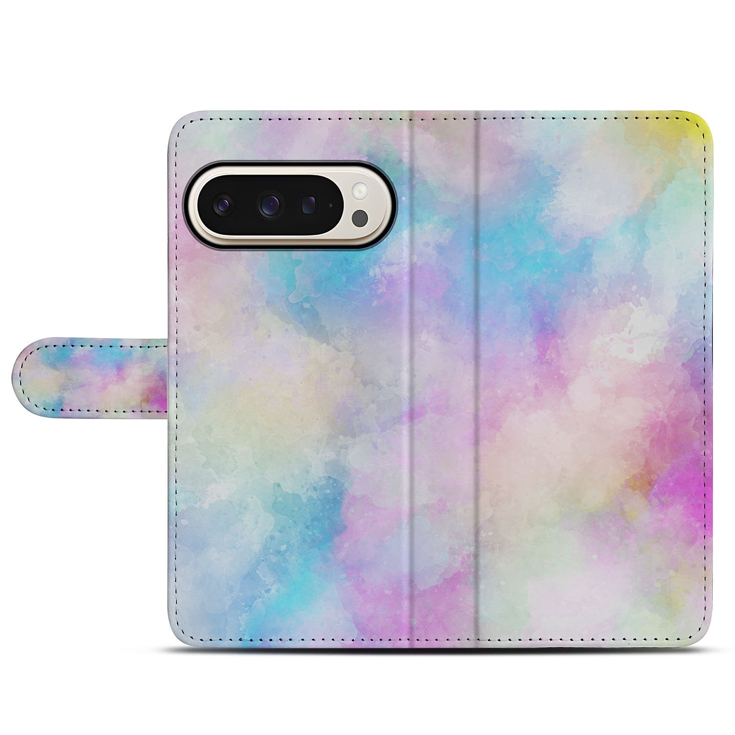 Watercolor Light Google Pixel 10 Pro Book Case pastelprint voorkant