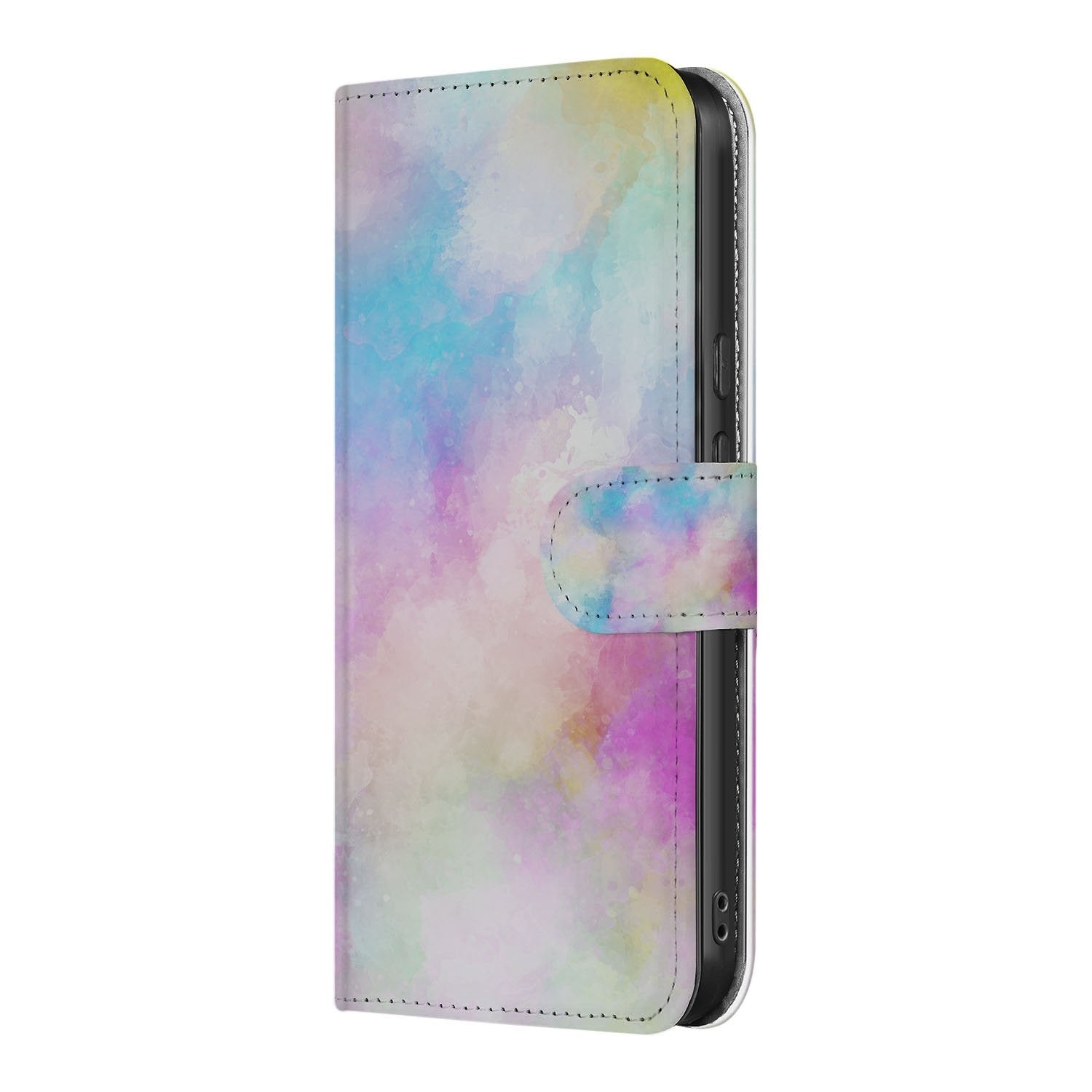Watercolor Light Google Pixel 10 Pro Book Case pastelprint zijkant