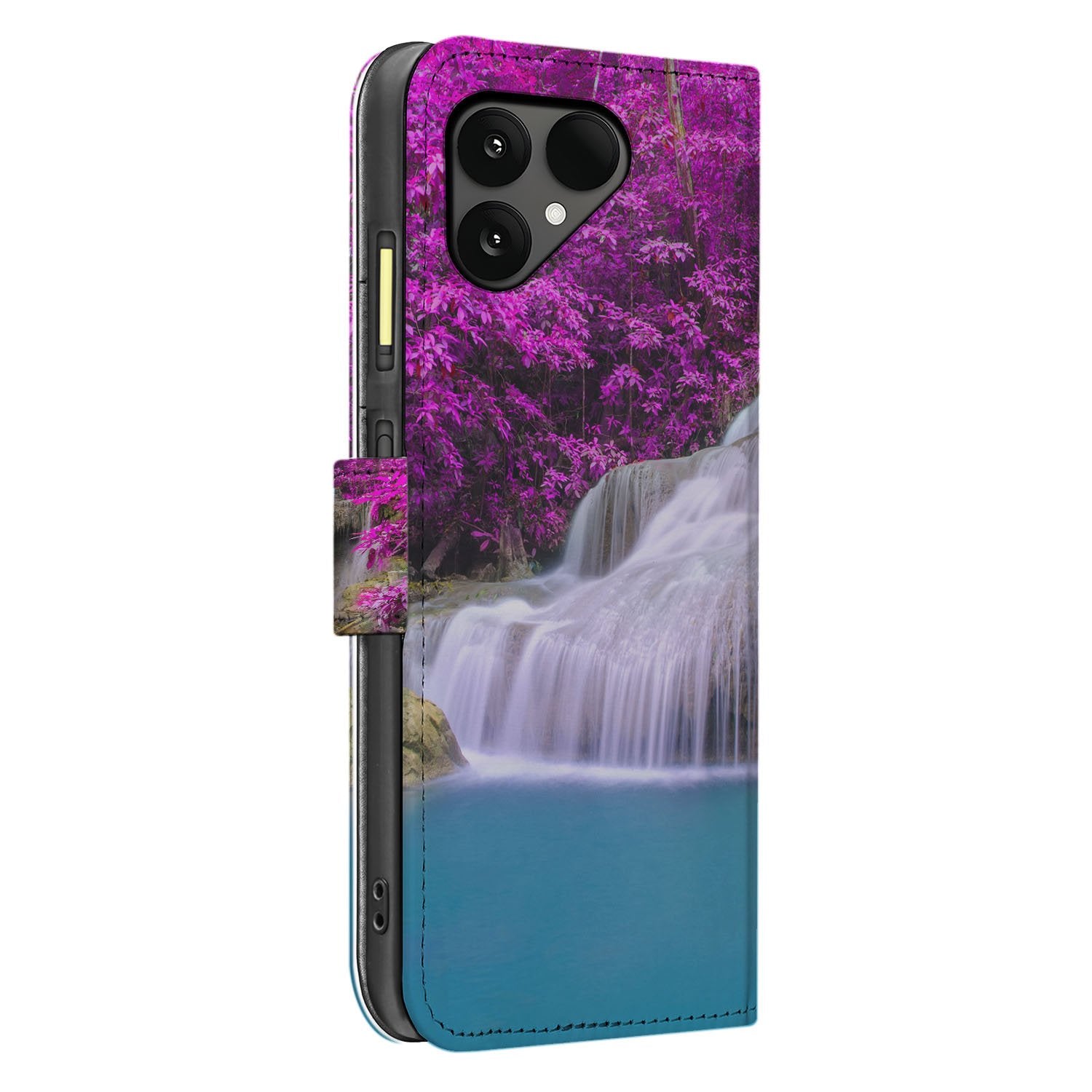 Waterval Paars Fairphone 6 Bookcase Hoesje design naam aanzicht