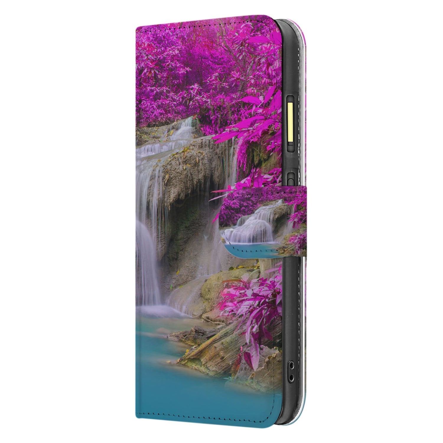 Waterval Paars Fairphone 6 Bookcase Hoesje designnaam aanzicht