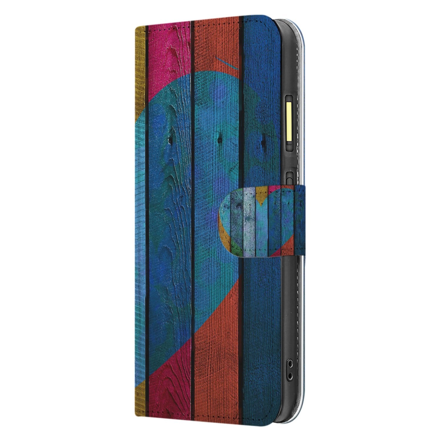 Wood Heart Fairphone 6 Bookcase boekhoes hartdesign zijkant