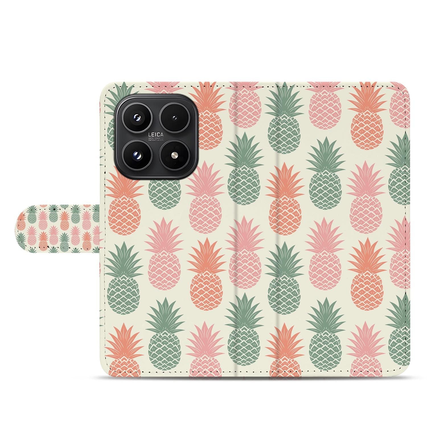Xiaomi 17 bookcase Ananas, open met pasjesvakken