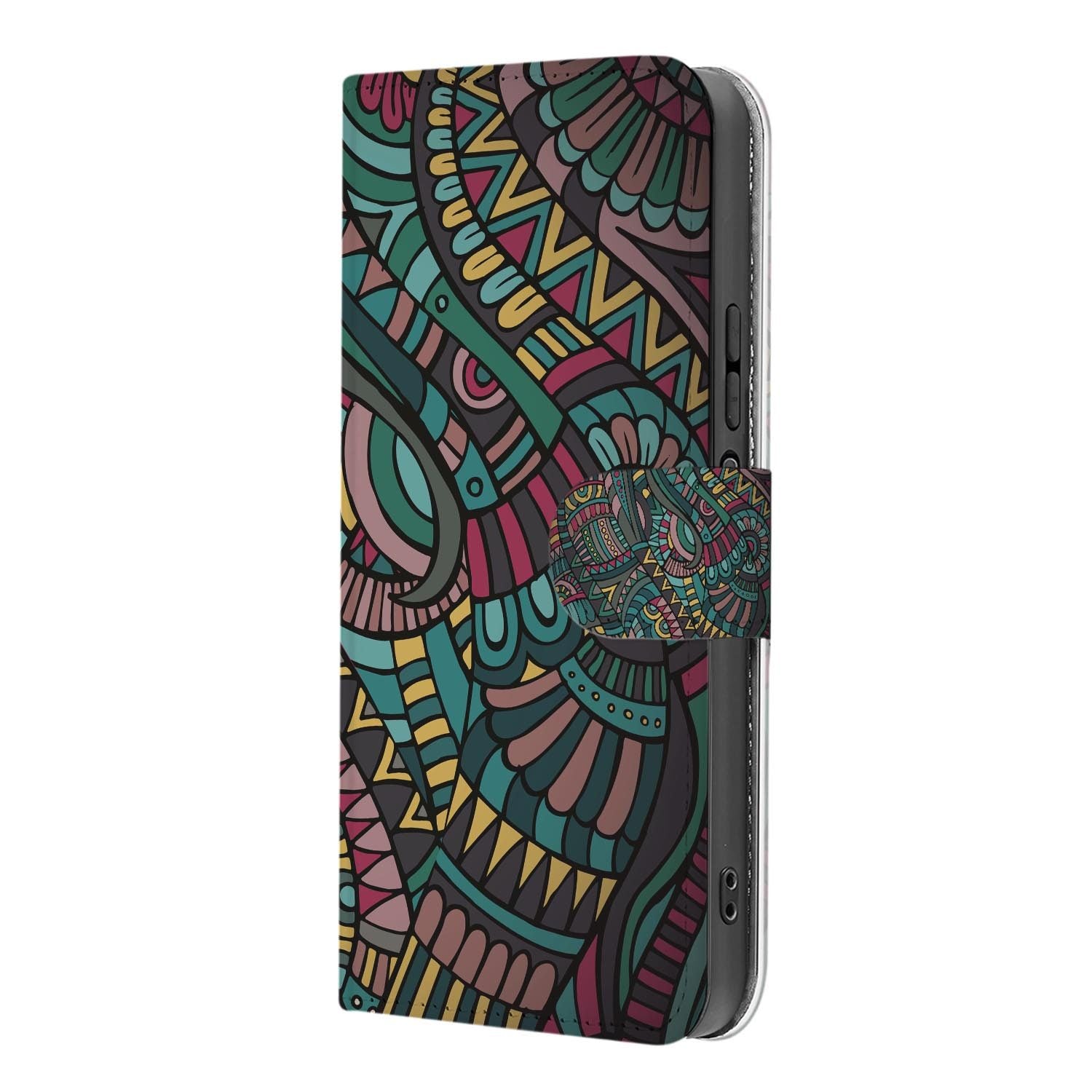 Xiaomi 17 bookcase Aztec, binnenkant met telefoon
