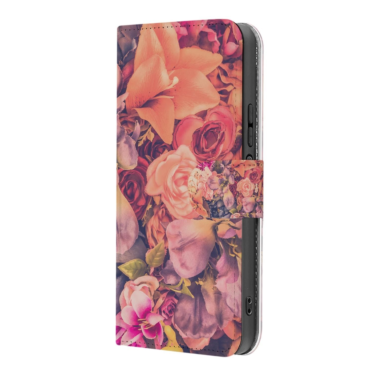 Xiaomi 17 bookcase Bosje Bloemen, binnenkant met telefoon