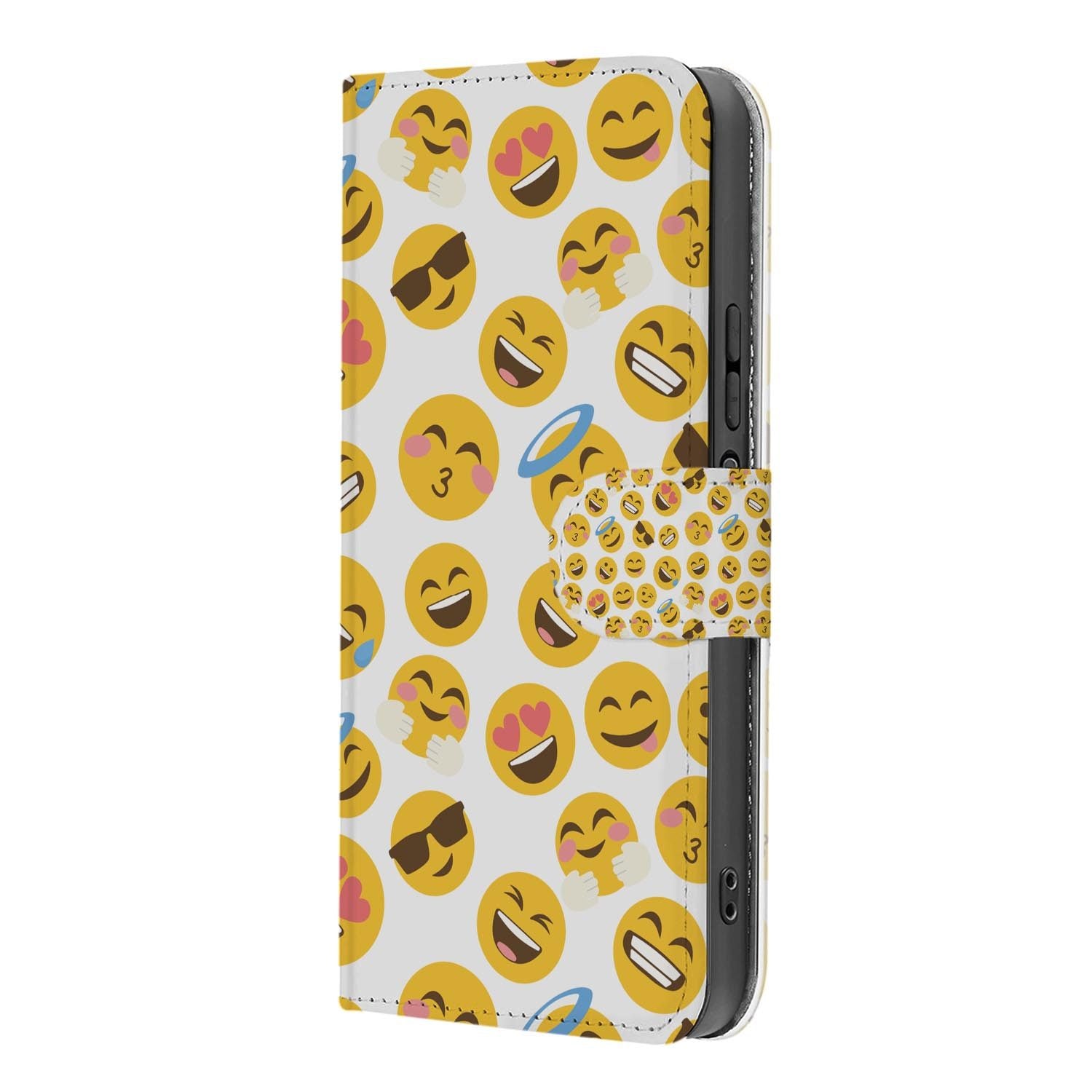 Xiaomi 17 bookcase Emoji, binnenkant met telefoon