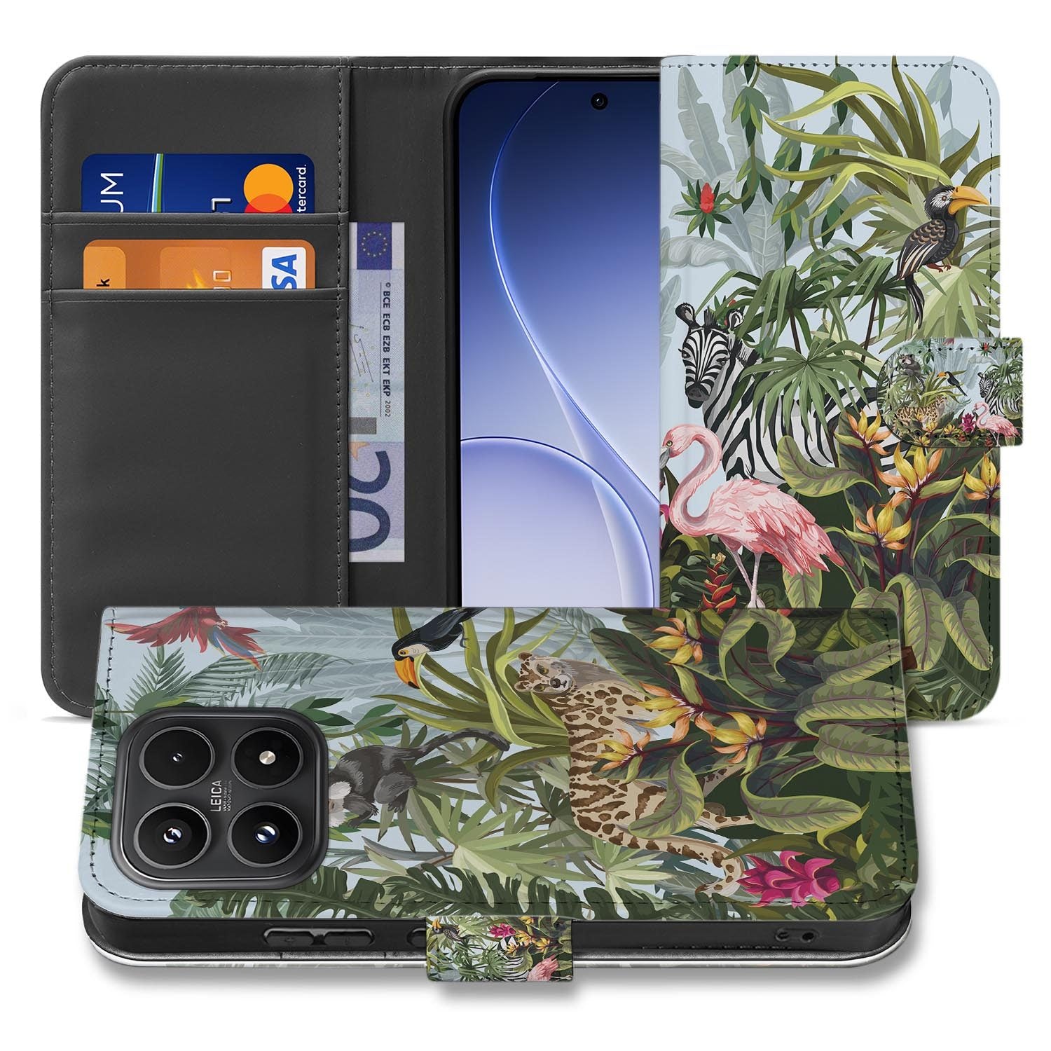 Xiaomi 17 bookcase Jungle, voorkant met gesloten klep