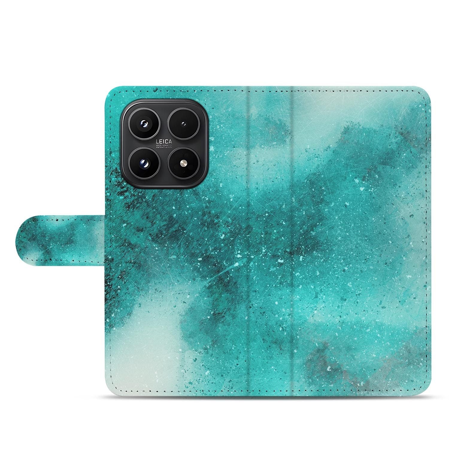 Xiaomi 17 bookcase Painting Blue, open met pasjesvakken