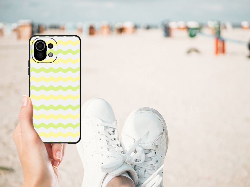 Xiaomi 11 Lite 5G NE | Mi 11 Lite Back Case Waves Yellow B2C Telecom