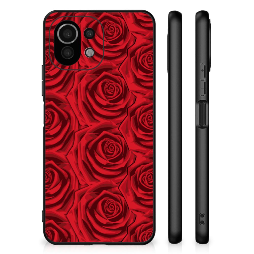 Xiaomi 11 Lite 5G NE | Mi 11 Lite Bloemen Hoesje Red Roses B2C Telecom