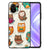 Xiaomi 11 Lite 5G NE | Mi 11 Lite Dierenprint Telefoonhoesje Vrolijke Uilen B2C Telecom