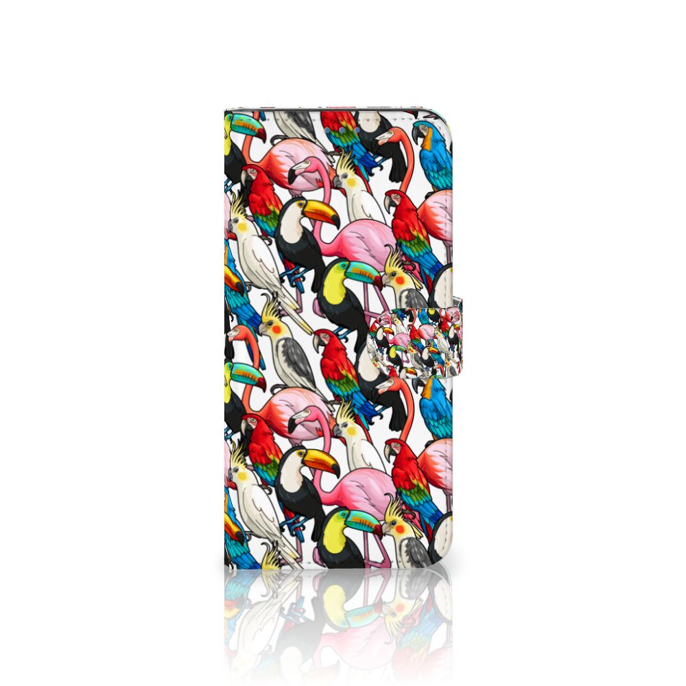 Xiaomi 11 Lite 5G NE Mi 11 Lite Telefoonhoesje met Pasjes Birds design vogels aanzicht