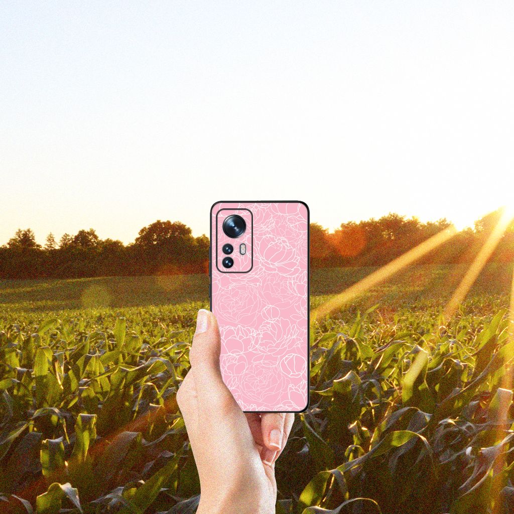 Xiaomi 12 | 12X Bloemen Hoesje White Flowers smartphone bloemenprint landschap