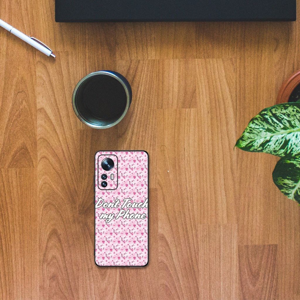Xiaomi 12 | 12X Telefoon Hoesje Flowers Pink DTMP B2C Telecom