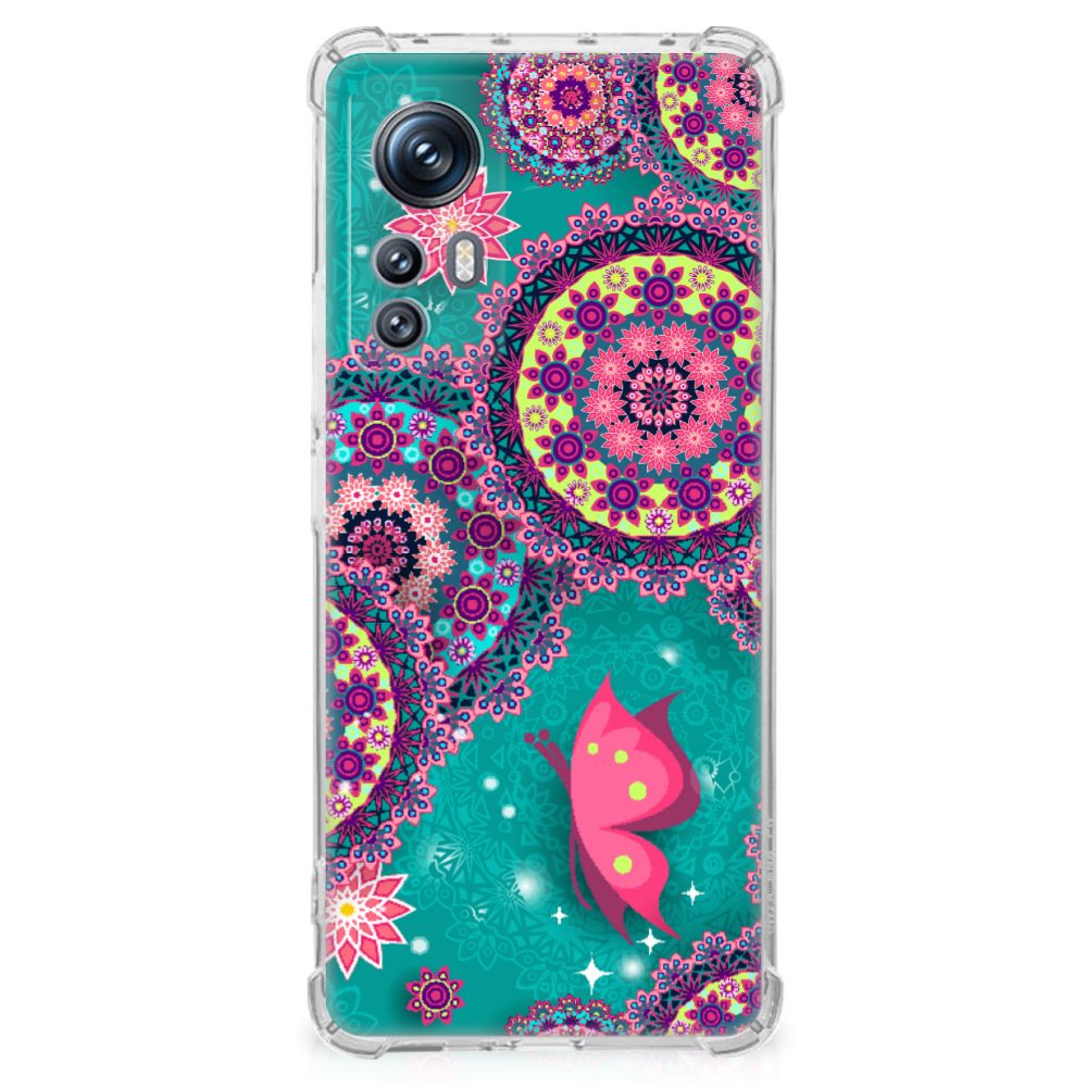 Xiaomi 12 | 12x Back Cover Cirkels en Vlinders B2C Telecom