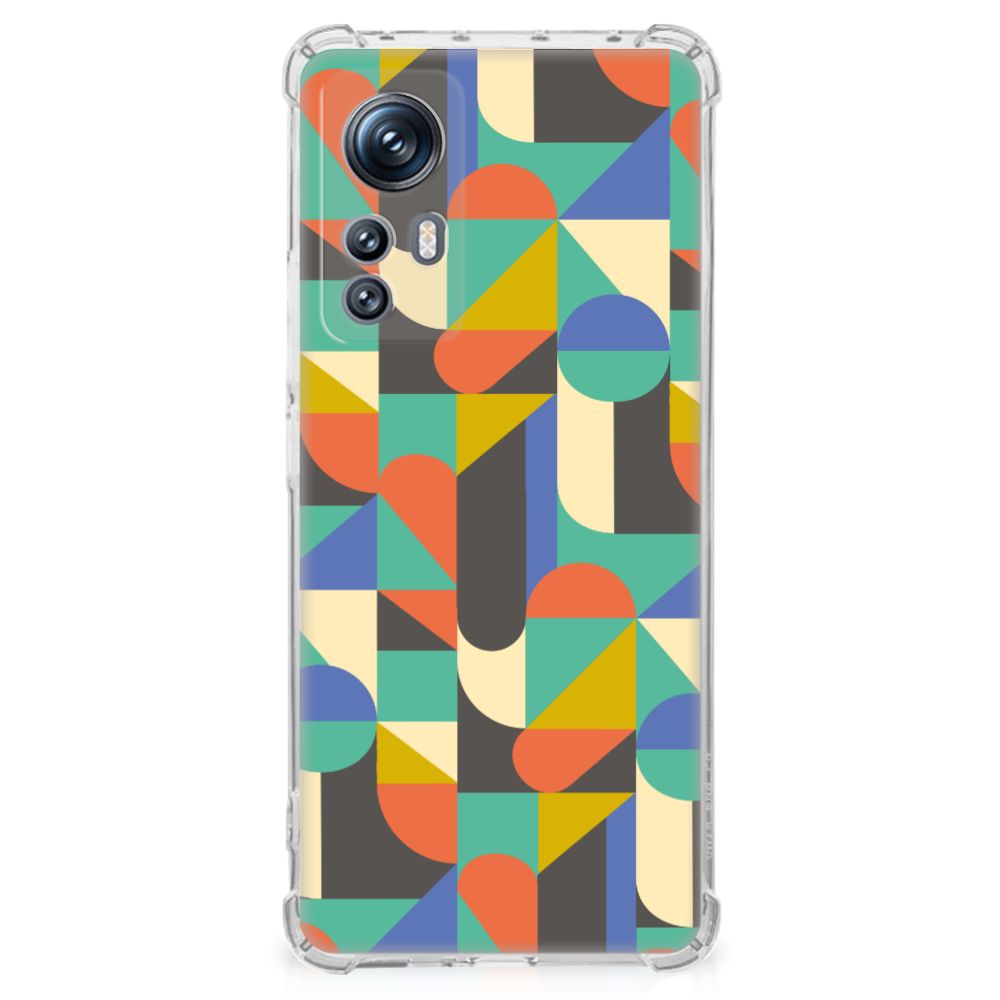 Xiaomi 12 | 12x Doorzichtige Silicone Hoesje Funky Retro B2C Telecom