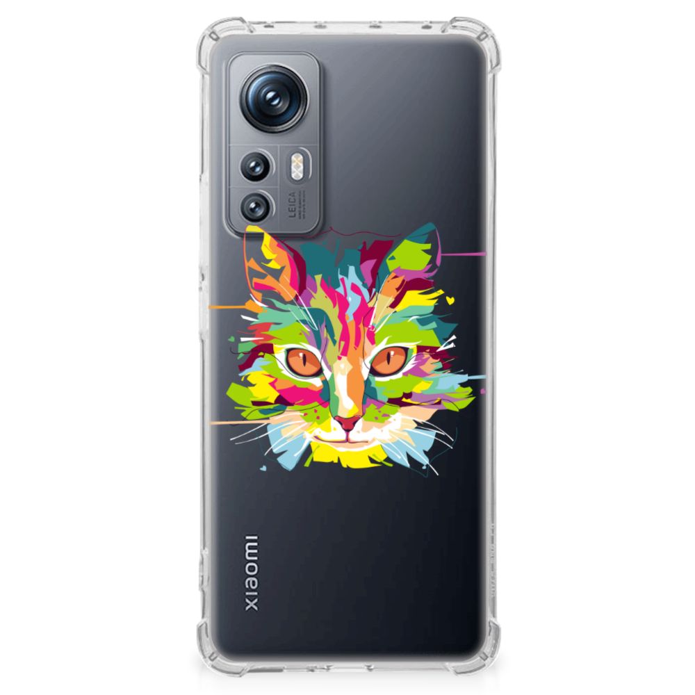 Xiaomi 12 | 12x Stevig Bumper Hoesje Cat Color B2C Telecom