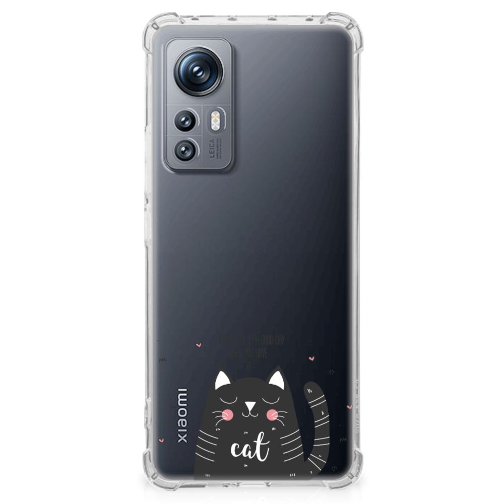 Xiaomi 12 | 12x Stevig Bumper Hoesje Cat Good Day B2C Telecom