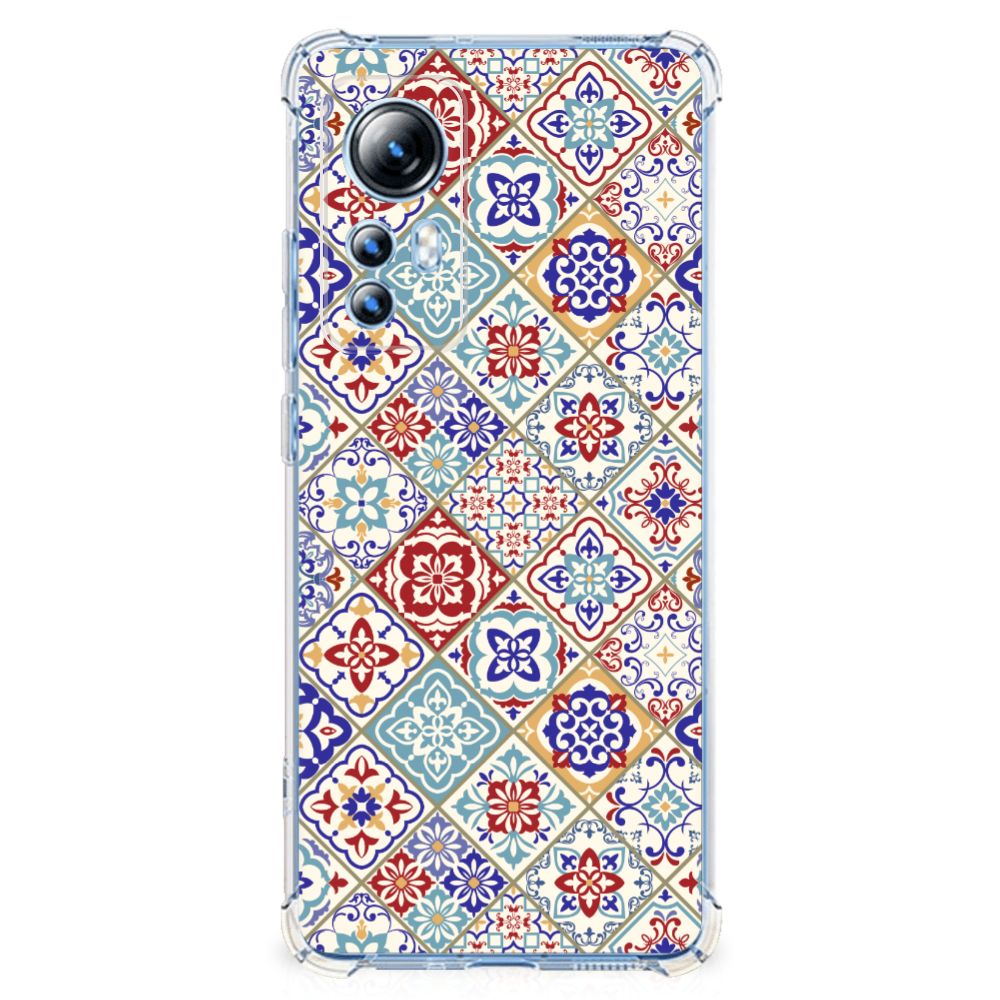 Xiaomi 12 Lite Anti-Shock Hoesje Tiles Color B2C Telecom