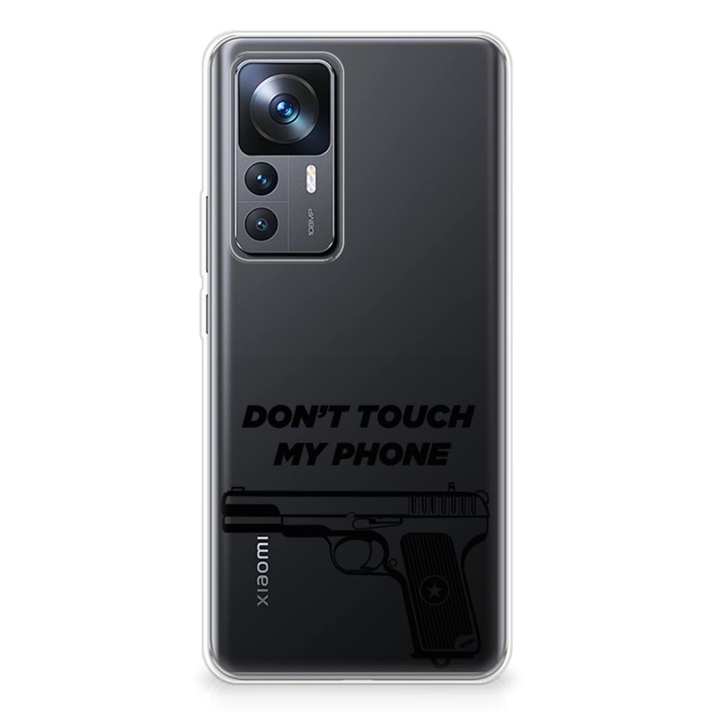 Xiaomi 12T | 12T Pro Silicone-hoesje Pistol DTMP achterkant