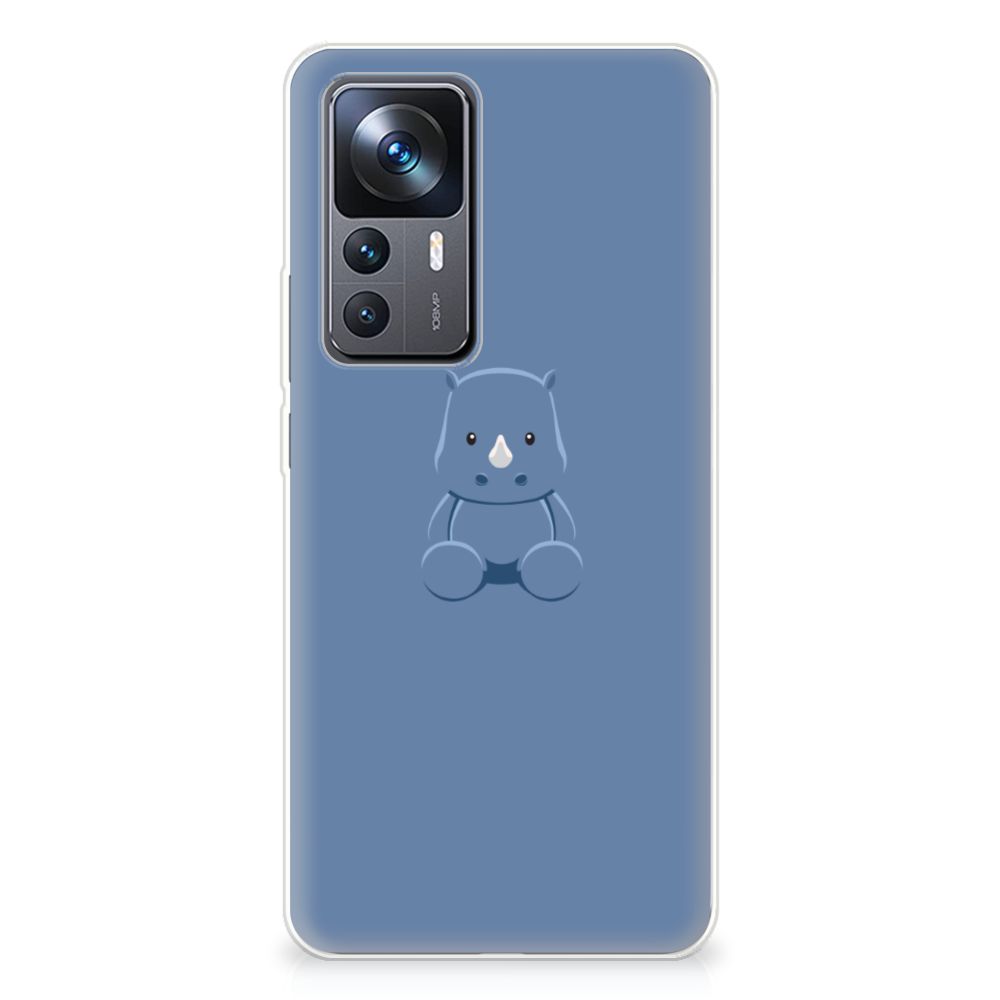 Xiaomi 12T | 12T Pro Telefoonhoesje met Naam Baby Rhino achterkant ontwerp