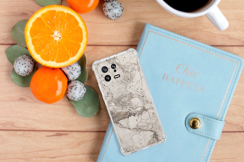 Xiaomi 13 Anti-Shock Hoesje Marmer Beige B2C Telecom