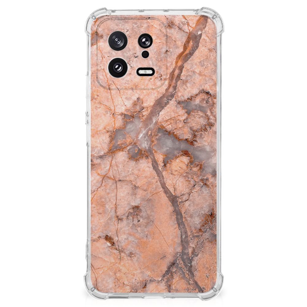 Xiaomi 13 Anti-Shock Hoesje Marmer Oranje B2C Telecom