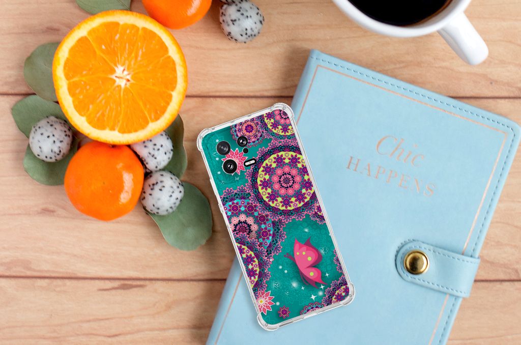 Xiaomi 13 Back Cover Cirkels en Vlinders B2C Telecom