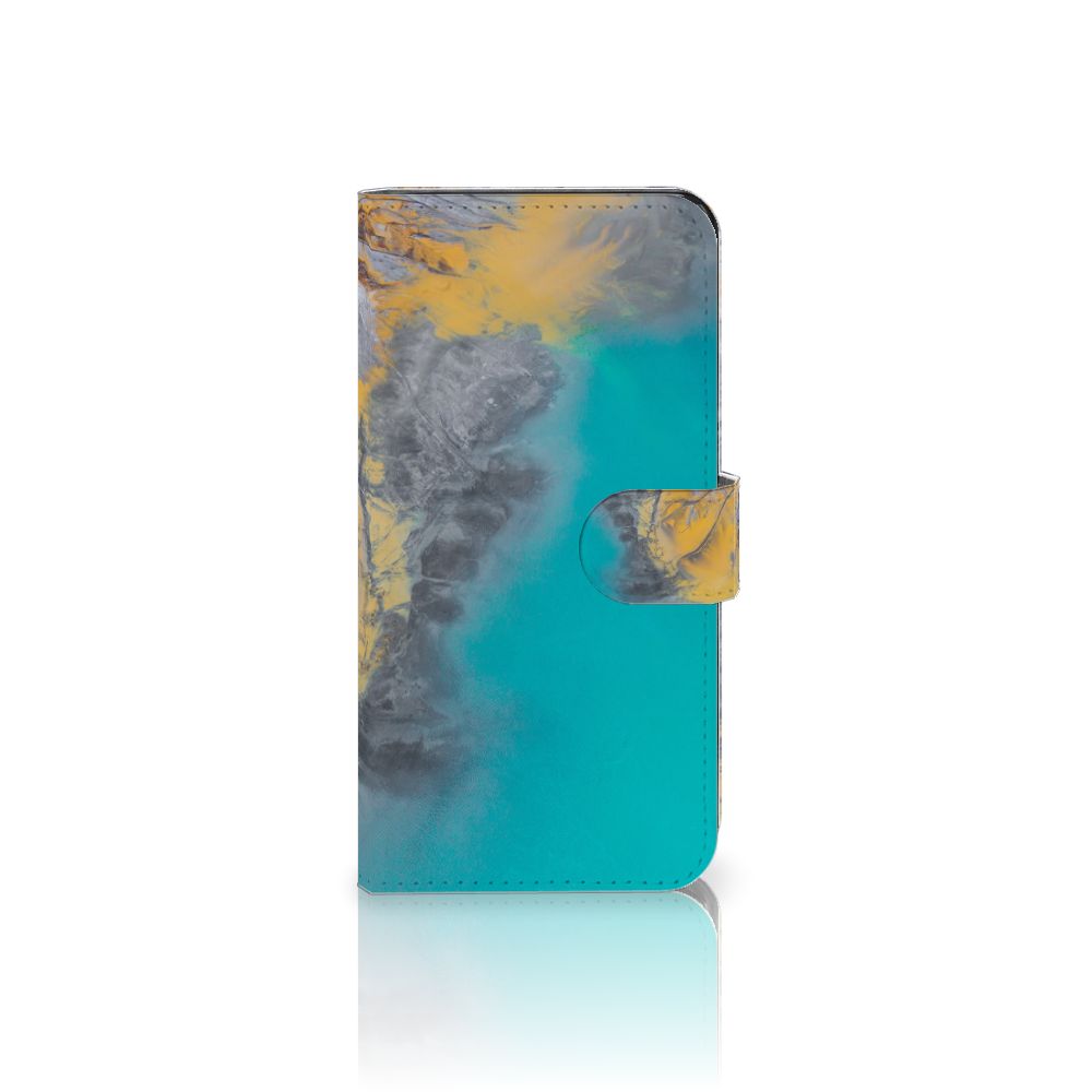 Xiaomi 13 Bookcase Marble Blue Gold - stijlvol en duurzaam hoesje voor bescherming en gebruiksgemak 🎁