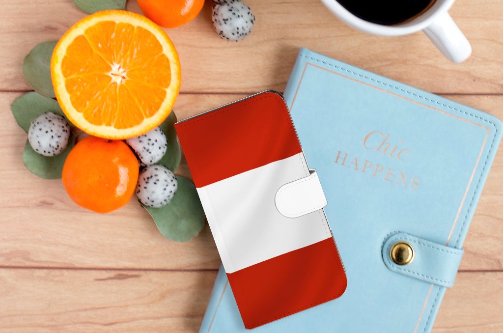 Xiaomi 13 Bookstyle Case Oostenrijk ontwerp zijaanzicht